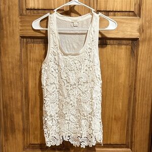 J. Crew women’s lace front tank XXS